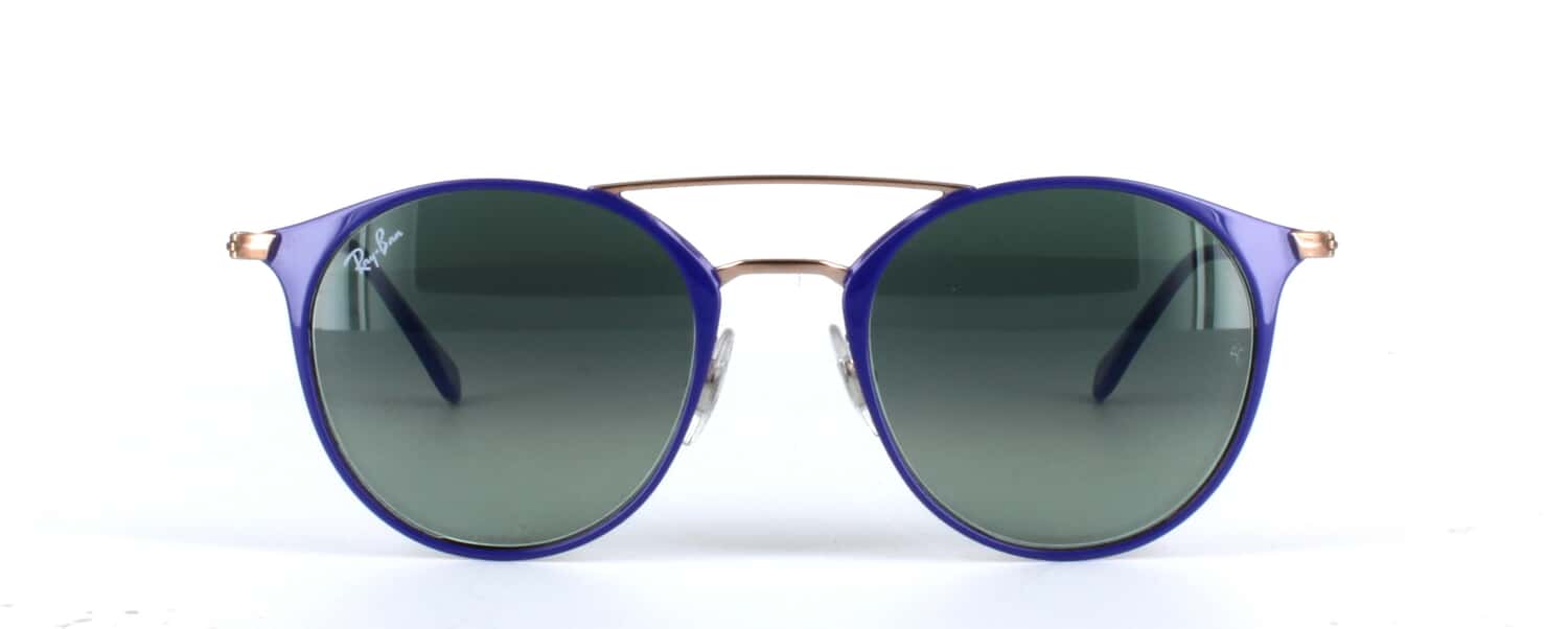 Ray Ban Rb3546 Round Ladies Prescription Sunglasses Purple Glasses2you